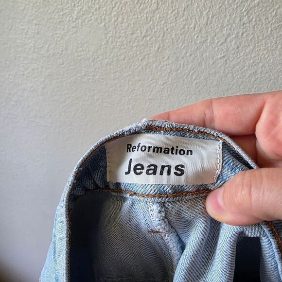 Reformation Sonoma Light Wash Western Jeans Size 30 - Picture 6 of 10